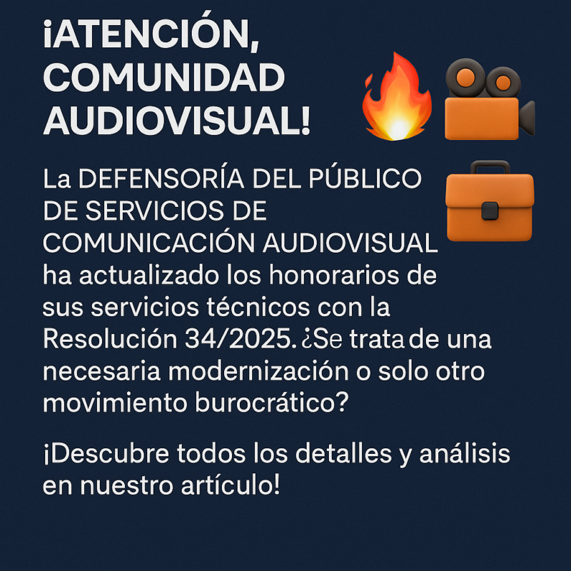 DEFENSORÍA DEL PÚBLICO DE SERVICIOS DE COMUNICACIÓN AUDIOVISUAL: Resolución 34/2025