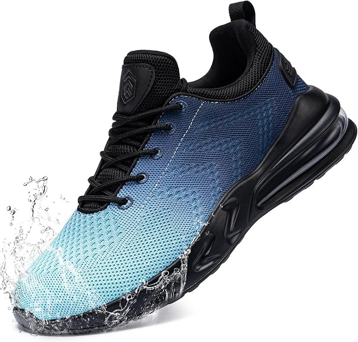 LARNMERN - Zapatos de trabajo antideslizantes para hombre, impermeables, resistentes al agua, diseño deportivo sin cordones, para caminar, servicio de alimentación, chefs y cocina