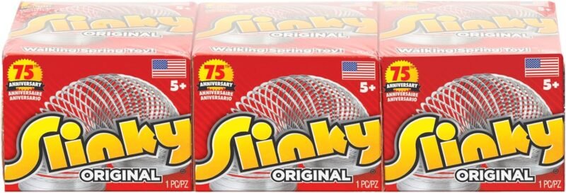 Pack de 3 Slinky de Metal – El Clásico Juguete Antiestrés para Niños y Adultos 🎈 ¡Diversión sin Fin!"